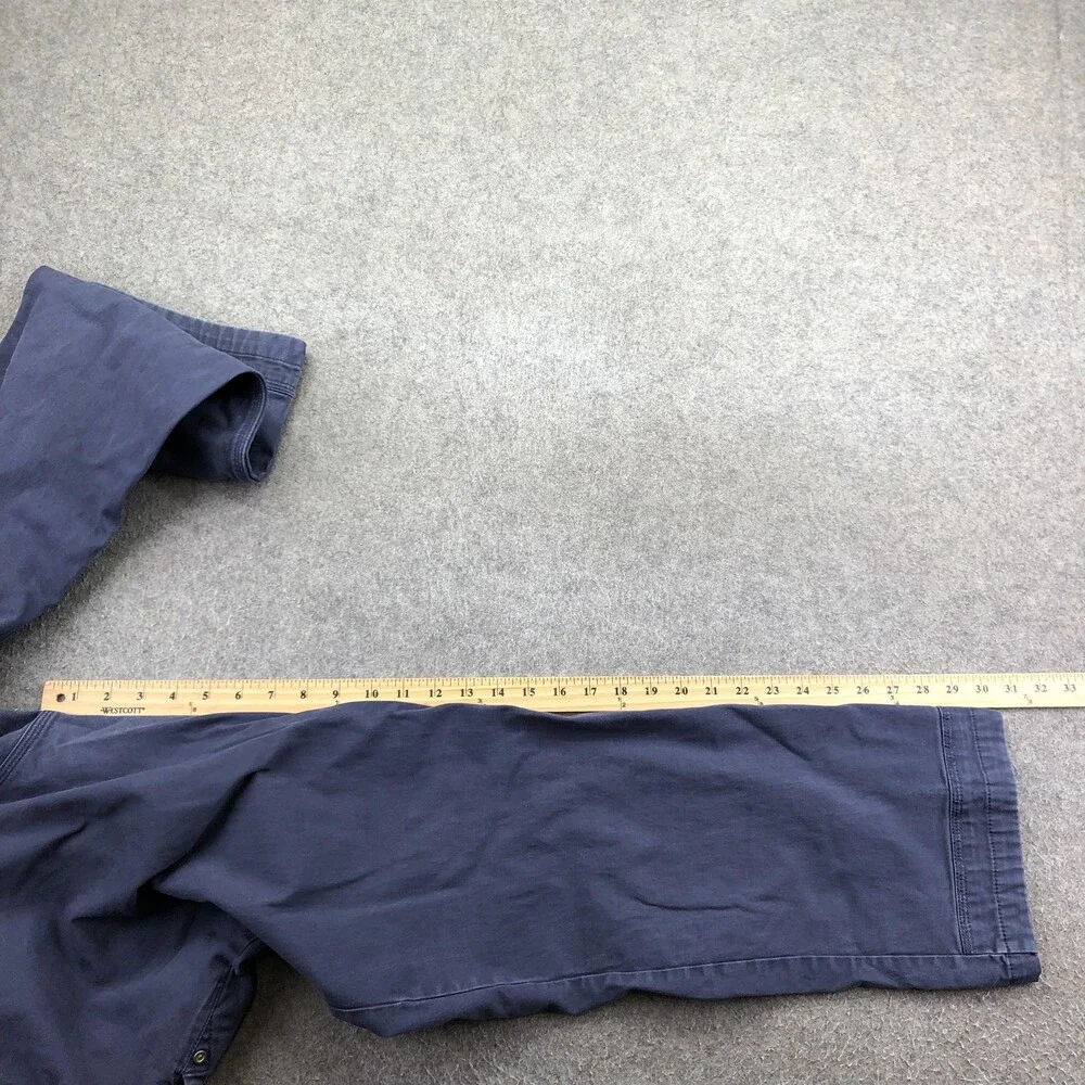 Duluth Trading Co Pants Mens 38x32 Blue Flex Ballroom Khakis Relaxed Stretch